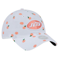 New York Jets New Era Women's Fruit Pattern 9TWENTY Adjustable Hat White