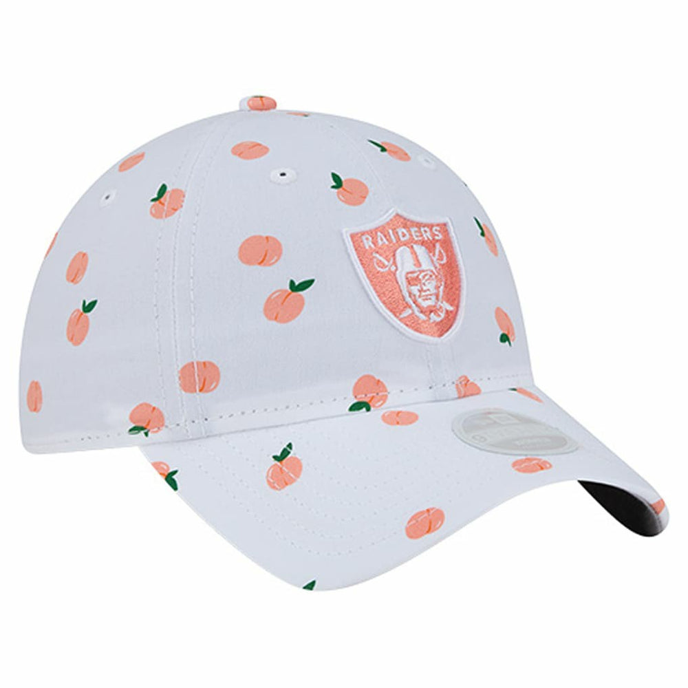 Las Vegas Raiders New Era Women's Fruit Pattern 9TWENTY Adjustable Hat White