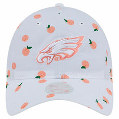 Philadelphia Eagles New Era Women's Fruit Pattern 9TWENTY Adjustable Hat White