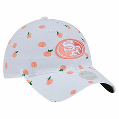 San Francisco 49ers New Era Women's Fruit Pattern 9TWENTY Adjustable Hat White