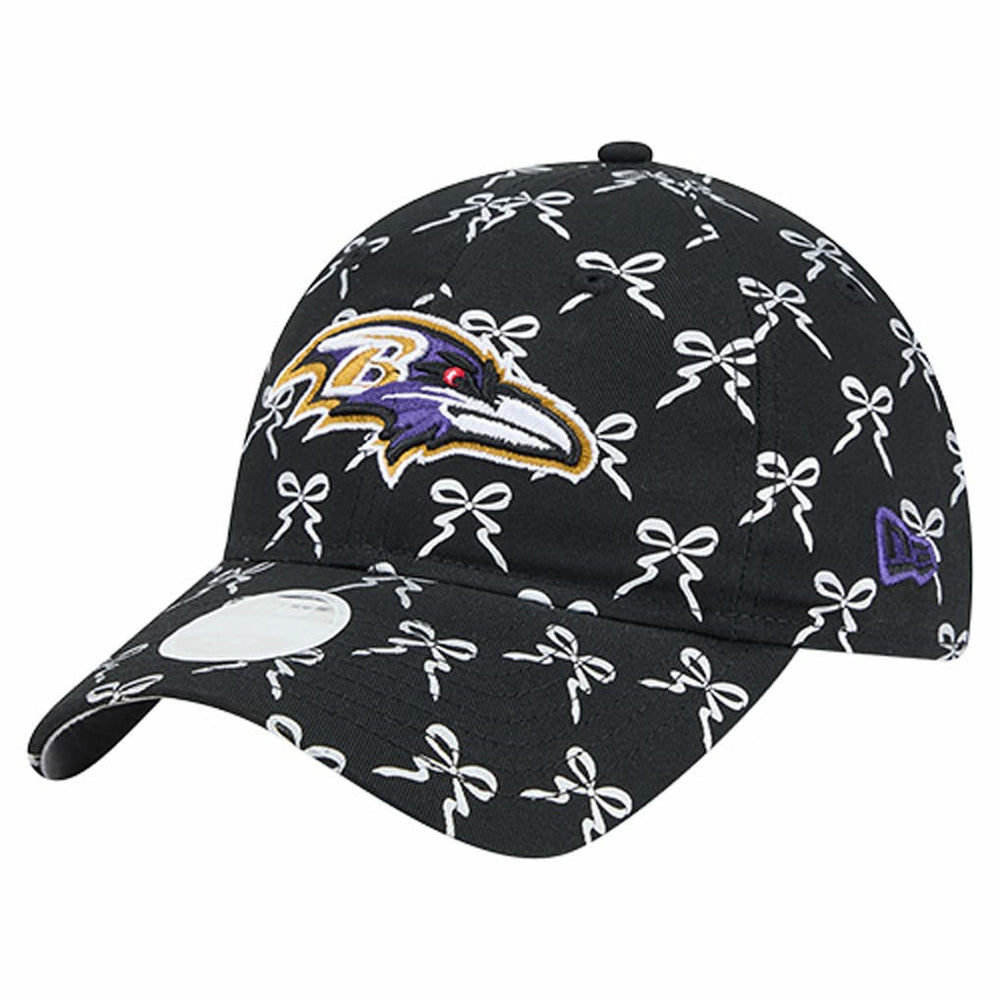 Baltimore Ravens New Era Women's Ribbon 9TWENTY Adjustable Hat Black