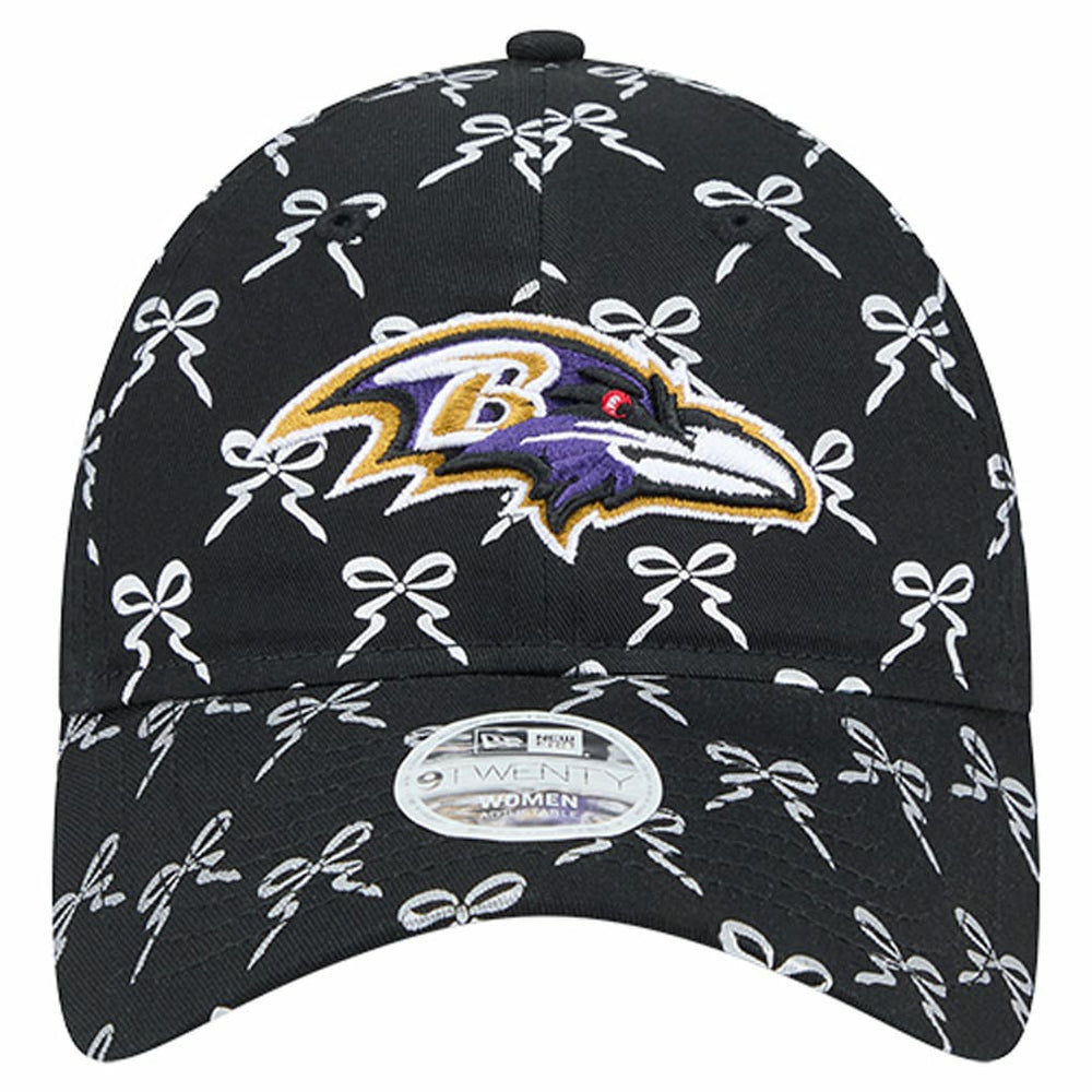 Baltimore Ravens New Era Women's Ribbon 9TWENTY Adjustable Hat Black