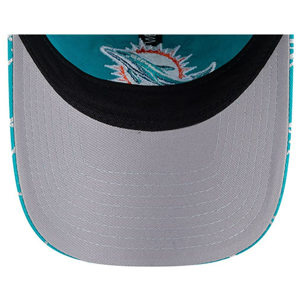 Miami Dolphins New Era Women's Ribbon 9TWENTY Adjustable Hat Aqua