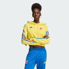 Colombia National Team Women's FIFA x World Cup Alphaskin Cropped Hoodie Yellow