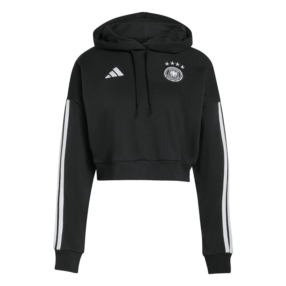 Germany National Team Women's FIFA x World Cup Alphaskin Cropped Hoodie Black