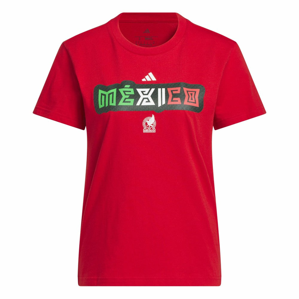 Mexico National Team Women's Jersey Hook T-Shirt Red