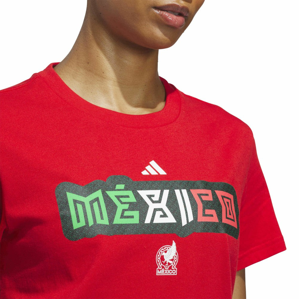 Mexico National Team Women's Jersey Hook T-Shirt Red