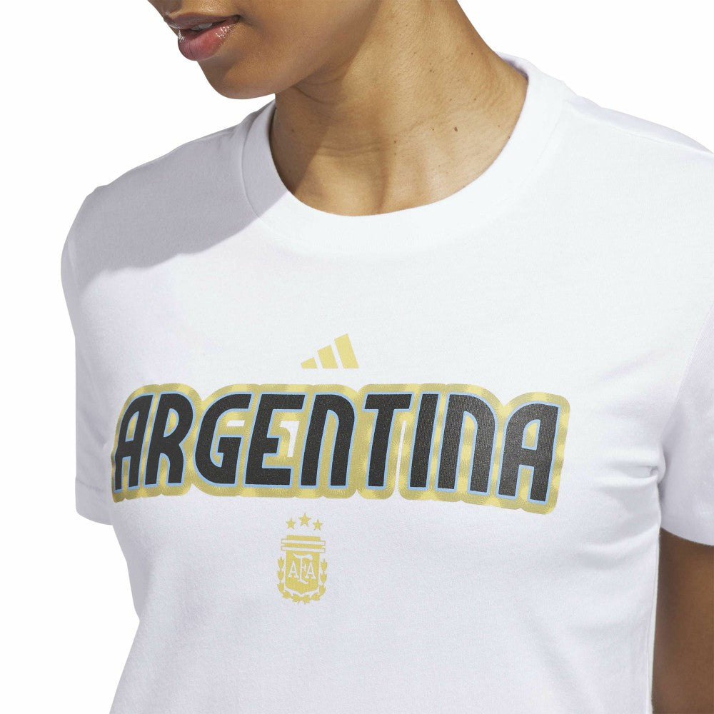 Argentina National Team Women's Jersey Hook T-Shirt White