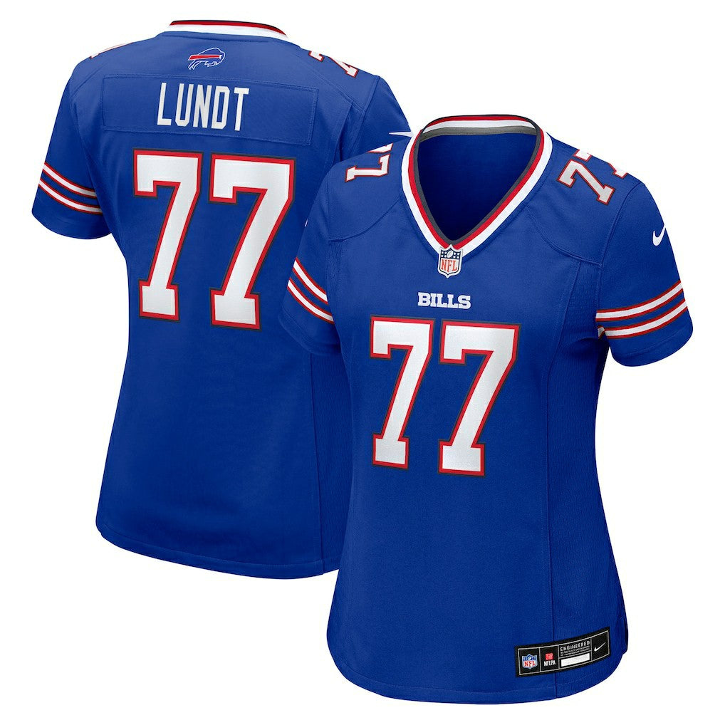 Chase Lundt Buffalo Bills Women's Team Game Jersey Royal