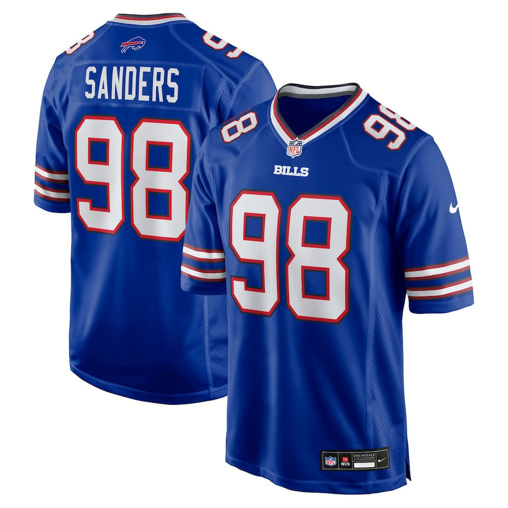 T.J. Sanders Buffalo Bills Team Game Jersey Royal