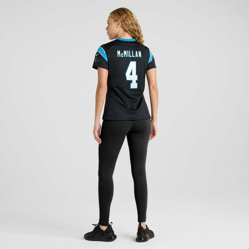 Tetairoa McMillan Carolina Panthers Women's Team Game Jersey Black