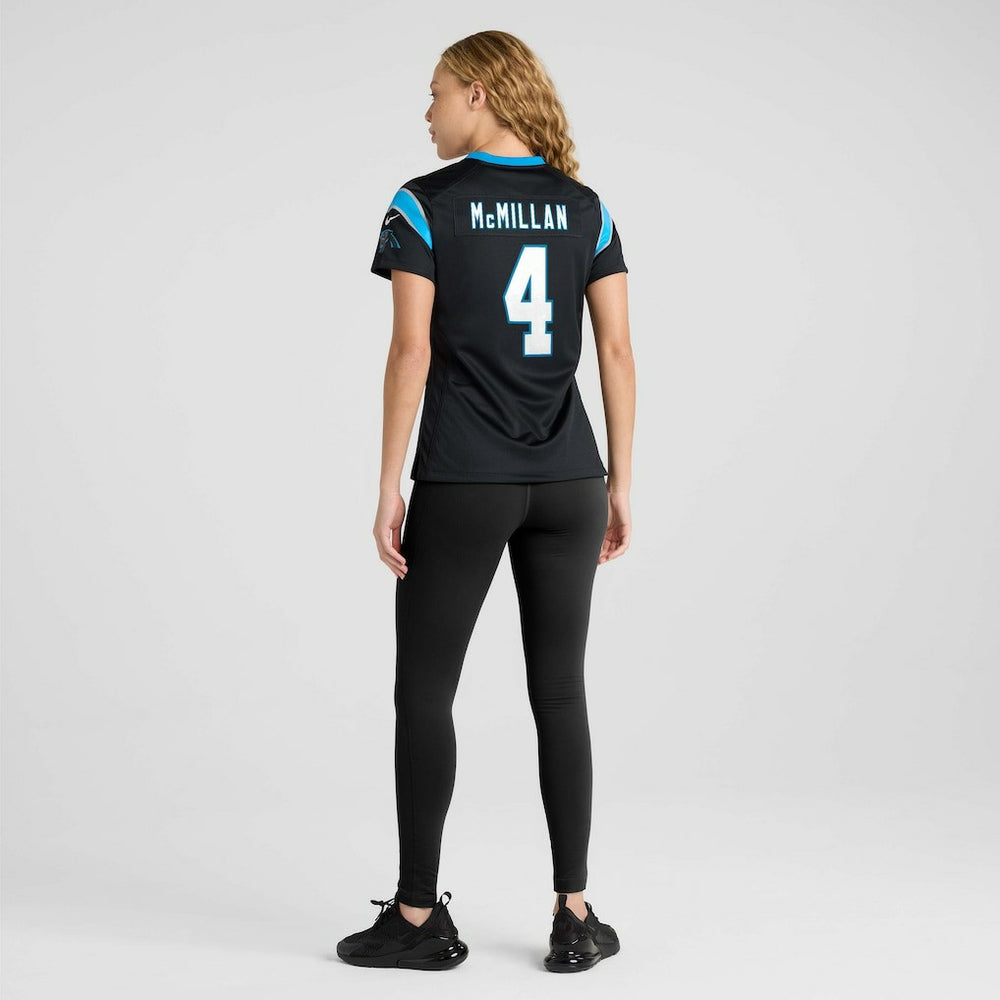 Tetairoa McMillan Carolina Panthers Women's Team Game Jersey Black