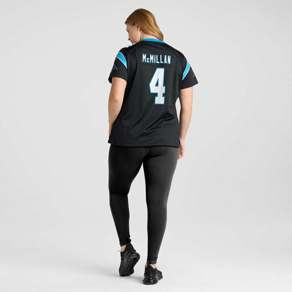 Tetairoa McMillan Carolina Panthers Women's Team Game Jersey Black