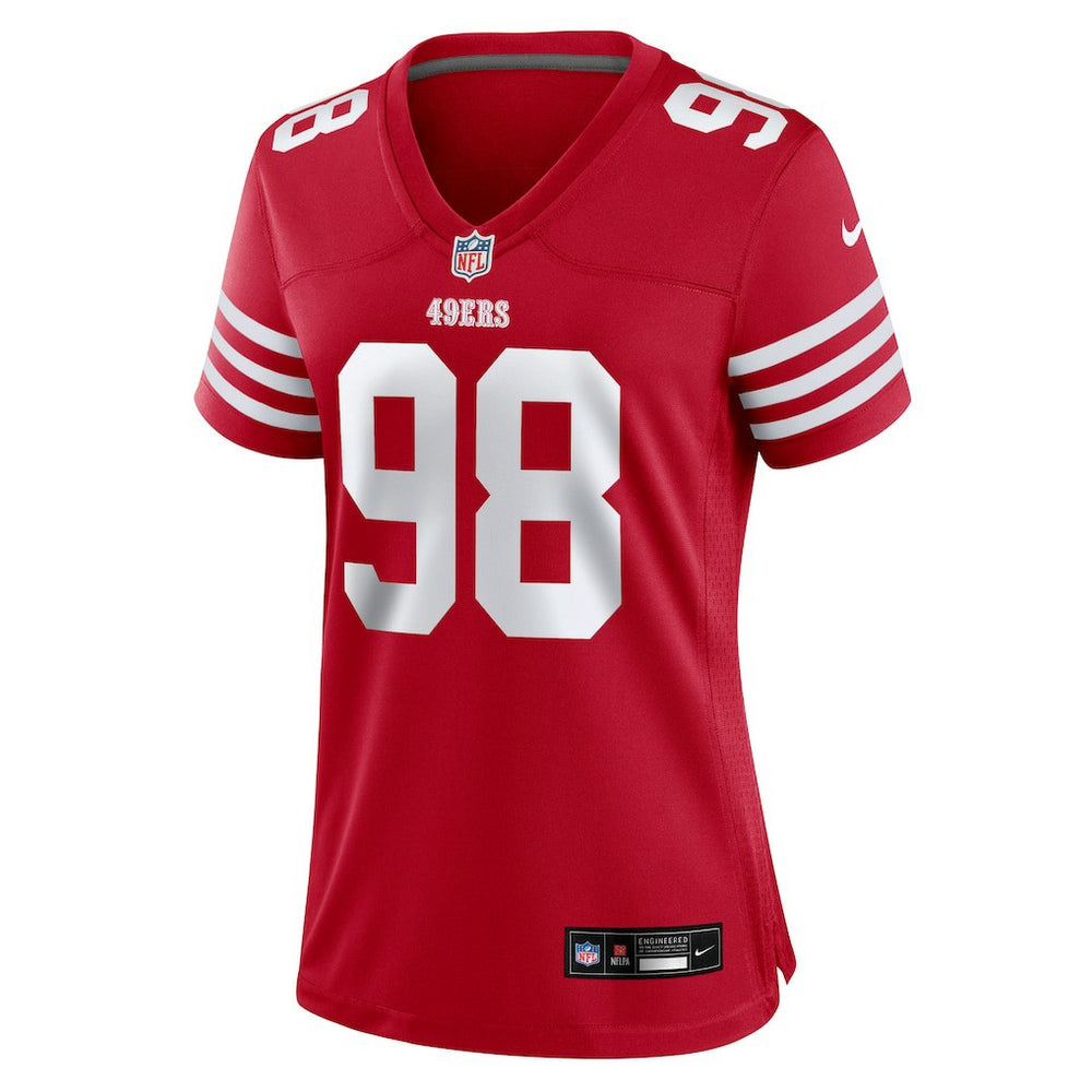 Mykel Williams San Francisco 49ers Women's Team Game Jersey Scarlet