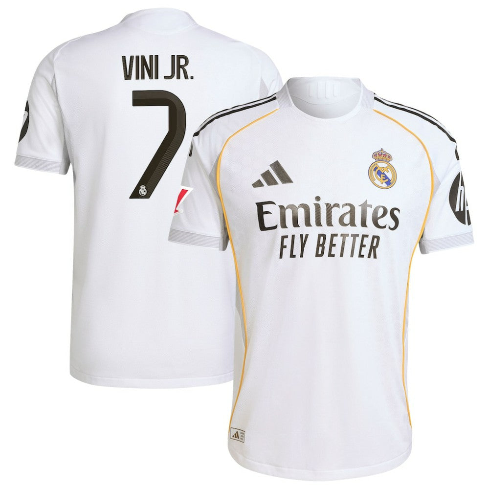 Vini Jr. Real Madrid 2025/26 Home Jersey White