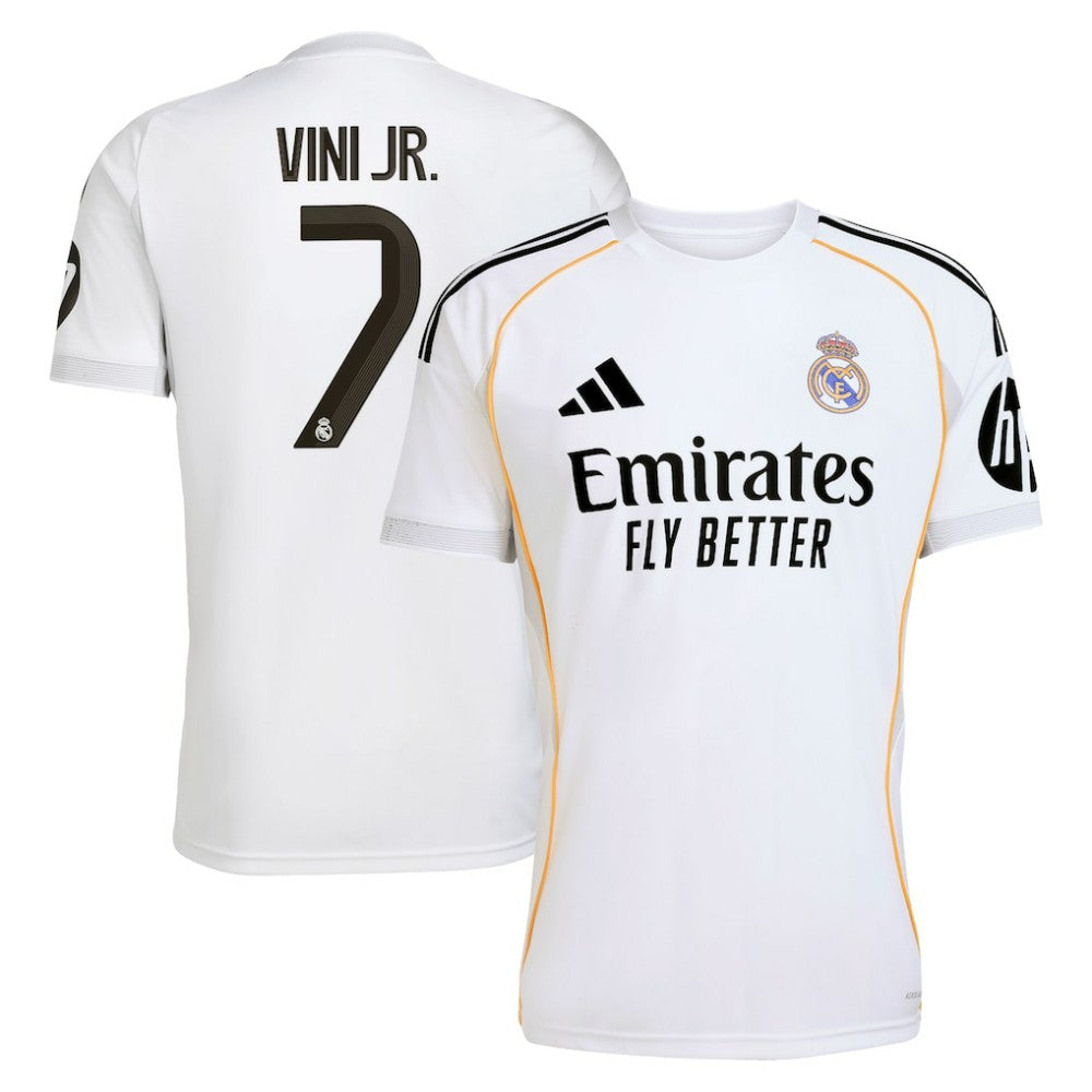 Vini Jr. Real Madrid 2025/26 Home Replica Jersey White