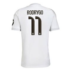 Rodrygo Real Madrid 2025/26 Home Replica Jersey White