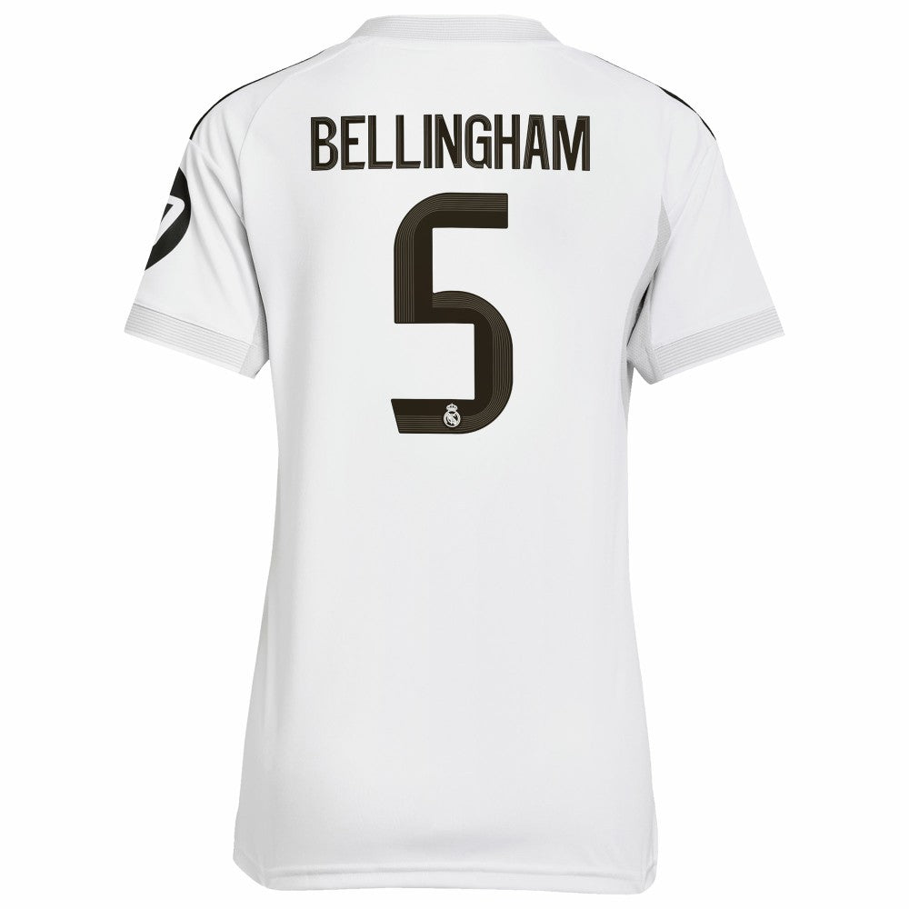Jude Bellingham Real Madrid Women's 2025/26 Home Replica Jersey White