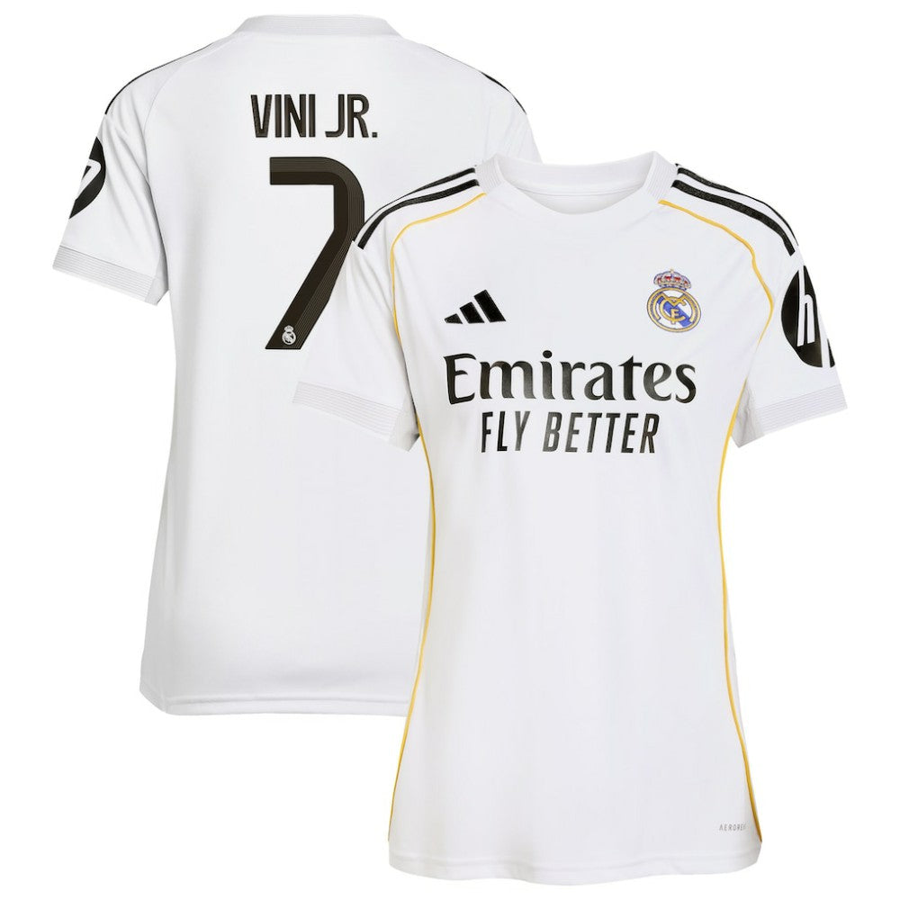 Vini Jr. Real Madrid Women's 2025/26 Home Replica Jersey White