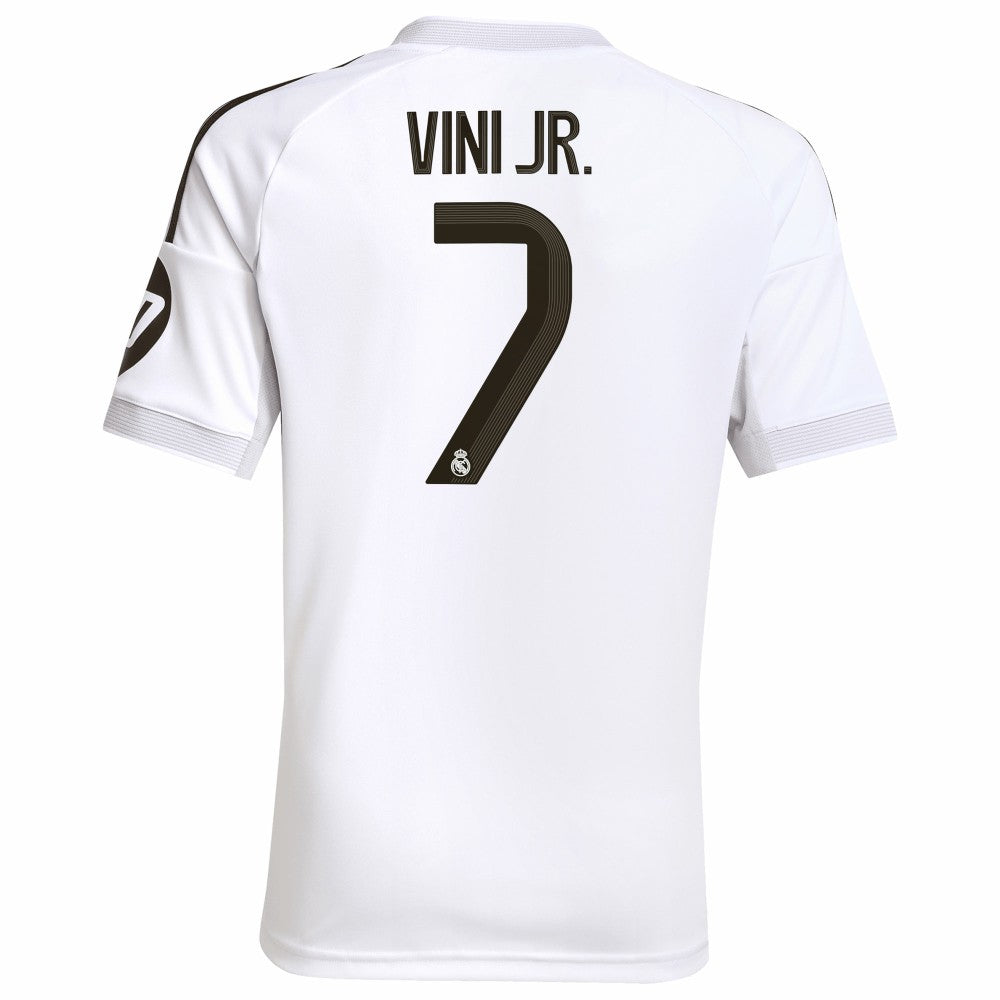 Vini Jr. Real Madrid Youth 2025/26 Home Replica Jersey White