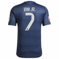 Vini Jr. Real Madrid 2025/26 Away Player Jersey Blue