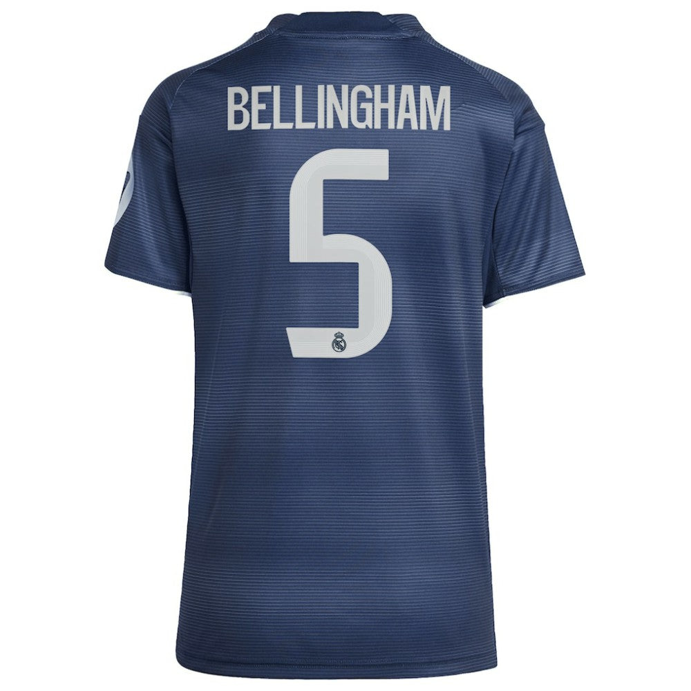 Jude Bellingham Real Madrid Women's 2025/26 Away Replica Player Jersey Blue
