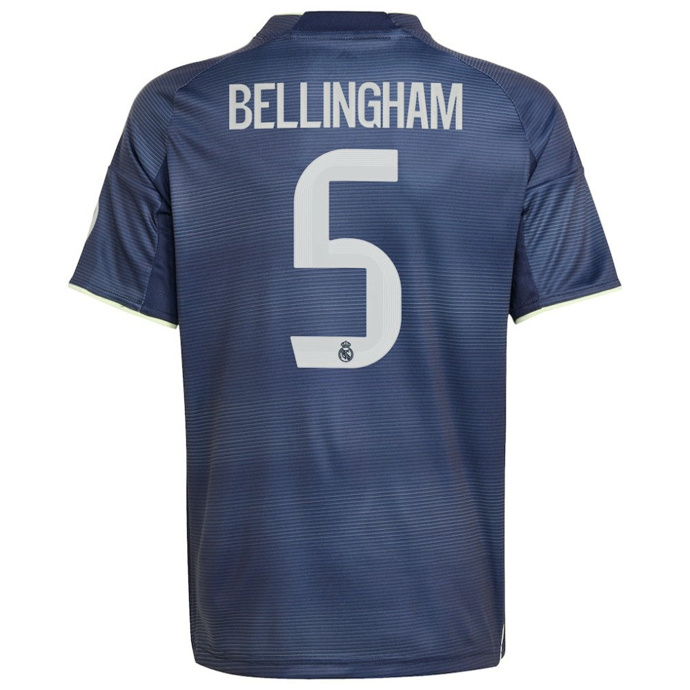 Jude Bellingham Real Madrid Youth 2025/26 Away Replica Player Jersey Blue
