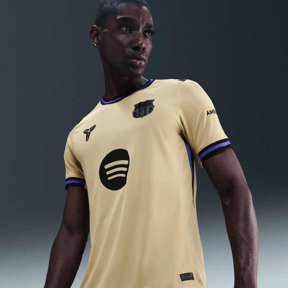 Barcelona 2025/26 Away Stadium Replica Jersey Gold