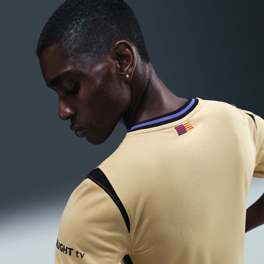 Barcelona 2025/26 Away Stadium Replica Jersey Gold