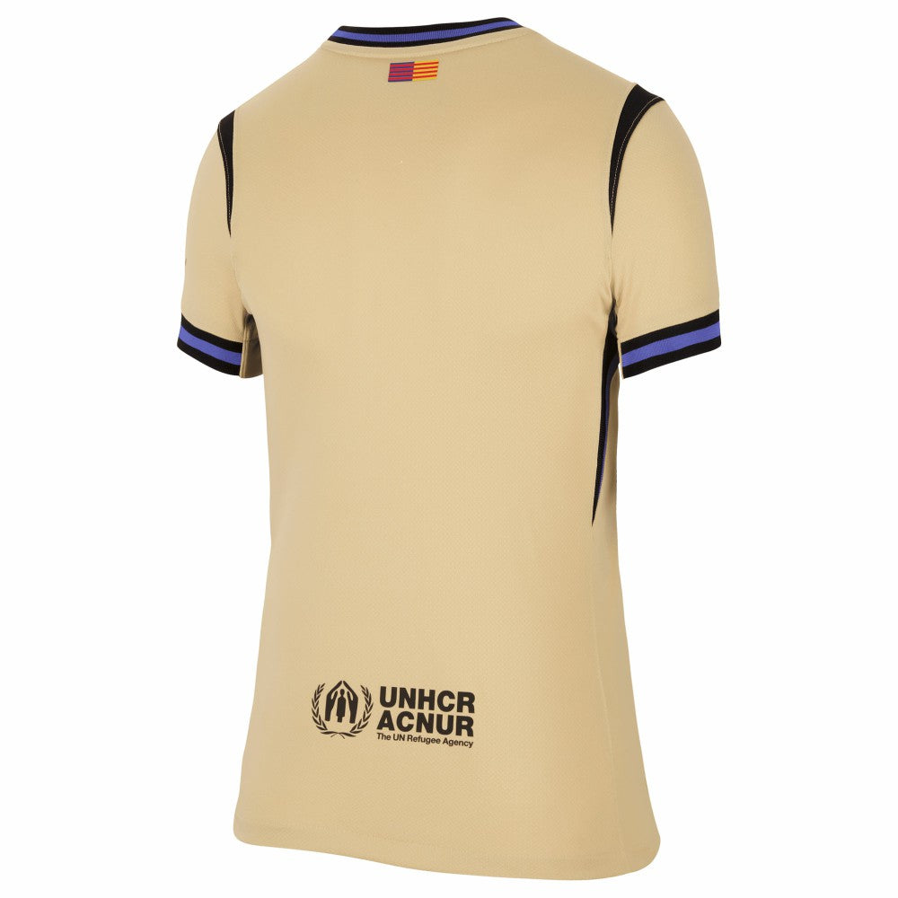 Barcelona Women's 2025/26 Away Stadium Replica Jersey Gold