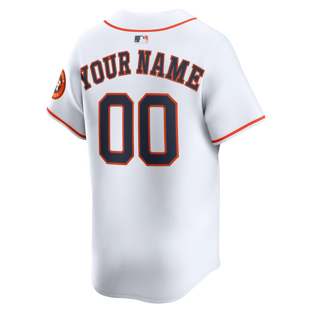Houston Astros Nike Youth Home Custom Limited Jersey - White Jerseys