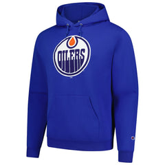 NHL Edmonton Oilers Champion Primary Logo 1-Hit Pullover Hoodie - Royal