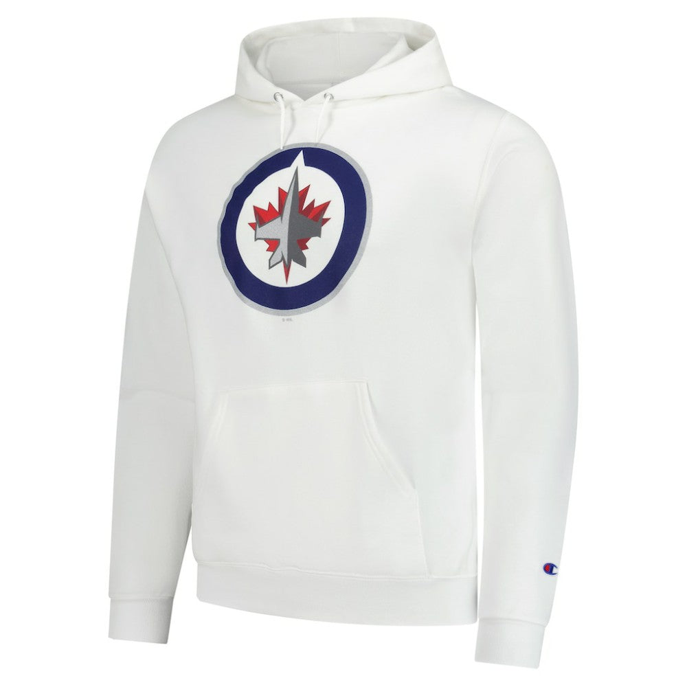 NHL Winnipeg Jets Champion Primary Logo 1-Hit Pullover Hoodie - White