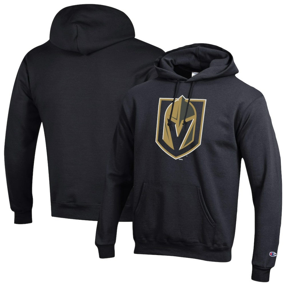 NHL Vegas Golden Knights Champion Primary Logo 1-Hit Pullover Hoodie - Black