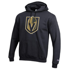NHL Vegas Golden Knights Champion Primary Logo 1-Hit Pullover Hoodie - Black