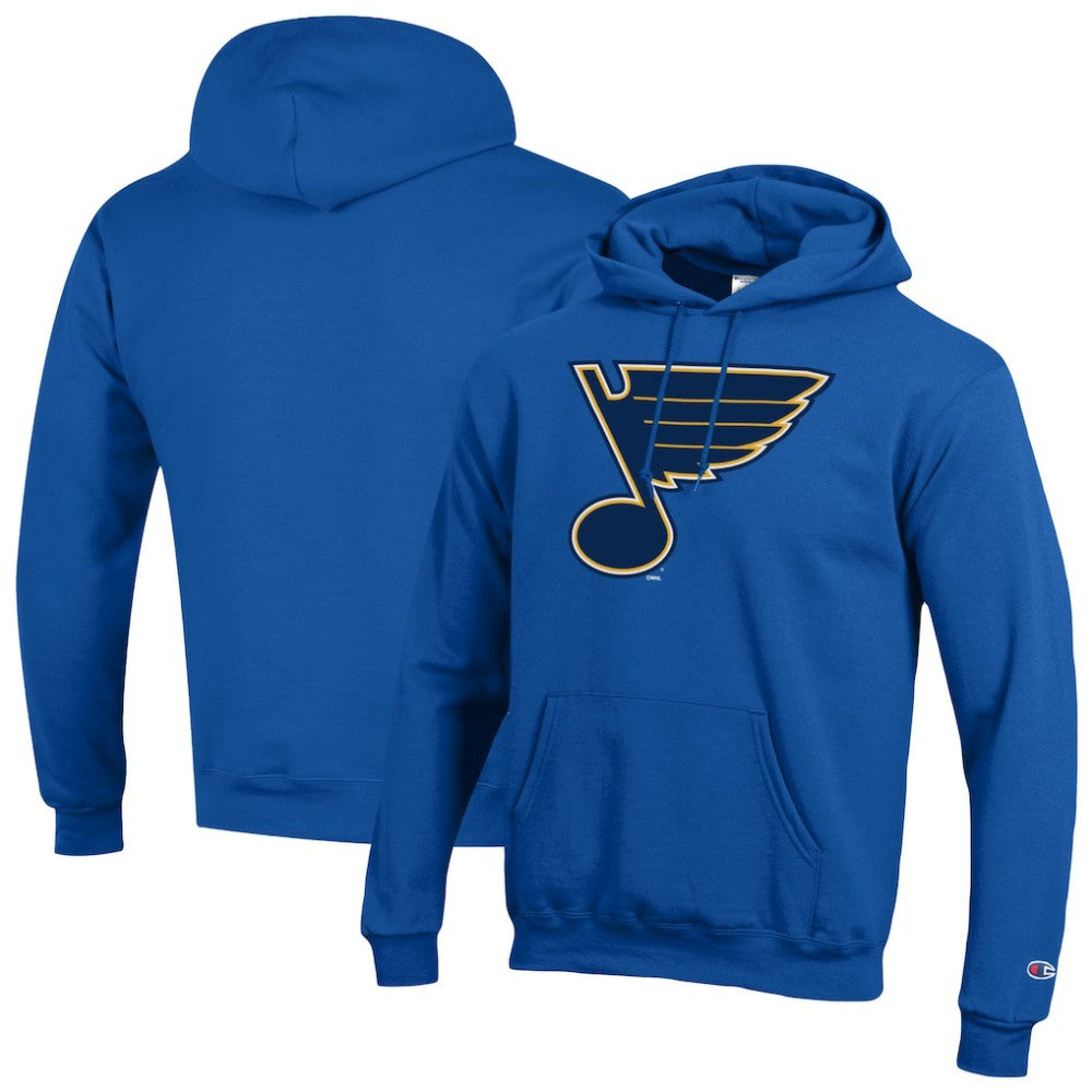 NHL St. Louis Blues Champion Primary Logo 1-Hit Pullover Hoodie - Blue