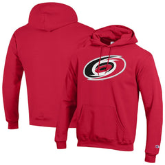 NHL Carolina Hurricanes Champion Primary Logo 1-Hit Pullover Hoodie - Red