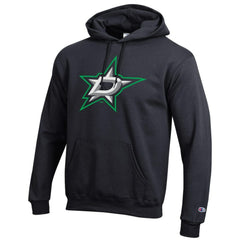 NHL Dallas Stars Champion Primary Logo 1-Hit Pullover Hoodie - Black