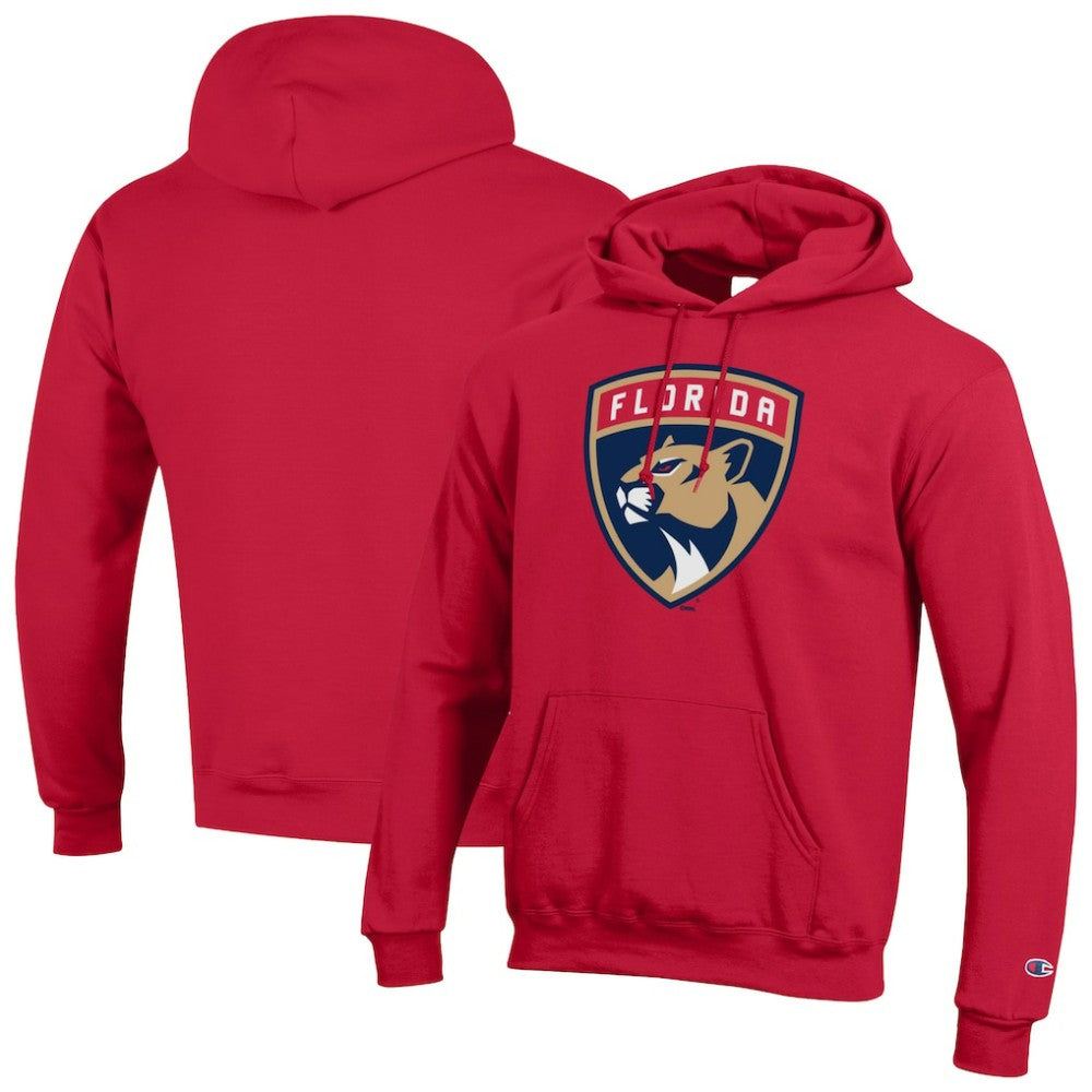 NHL Florida Panthers Champion Primary Logo 1-Hit Pullover Hoodie - Red