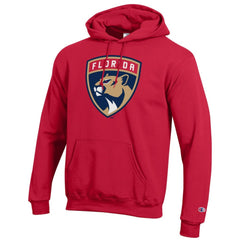 NHL Florida Panthers Champion Primary Logo 1-Hit Pullover Hoodie - Red