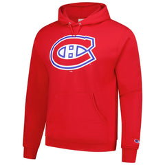 NHL Montreal Canadiens Champion Primary Logo 1-Hit Pullover Hoodie - Red
