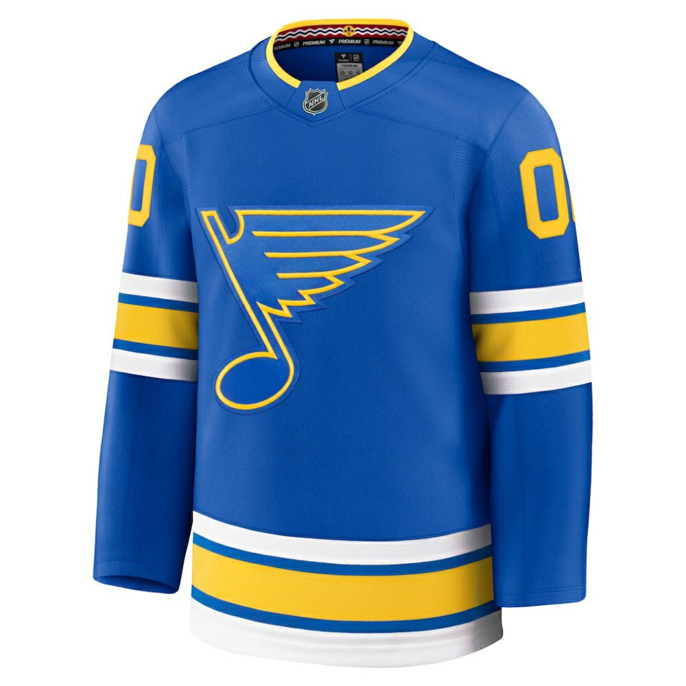 NHL,Custom St. Louis Blues Fanatics Home Premium Custom Jersey - Blue