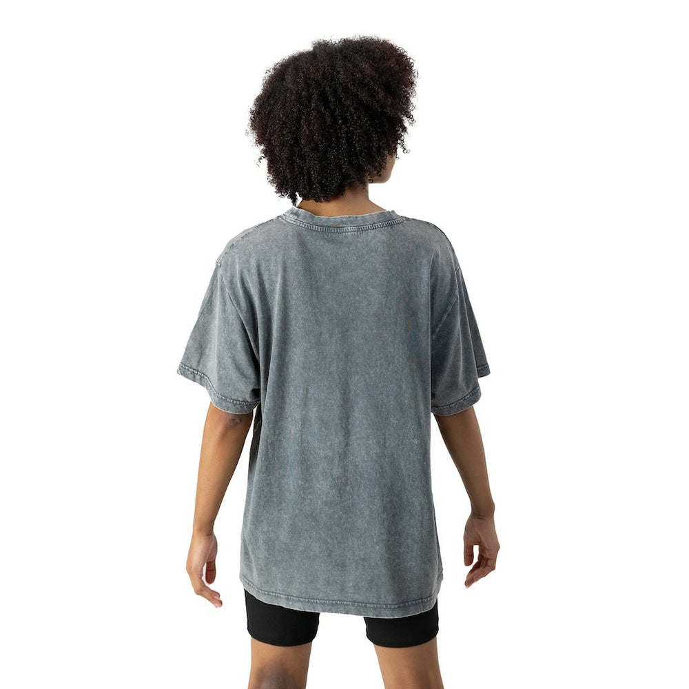 Miami Dolphins Gameday Couture Women's Peak Performance Oversized Snow Wash T-Shirt Gray