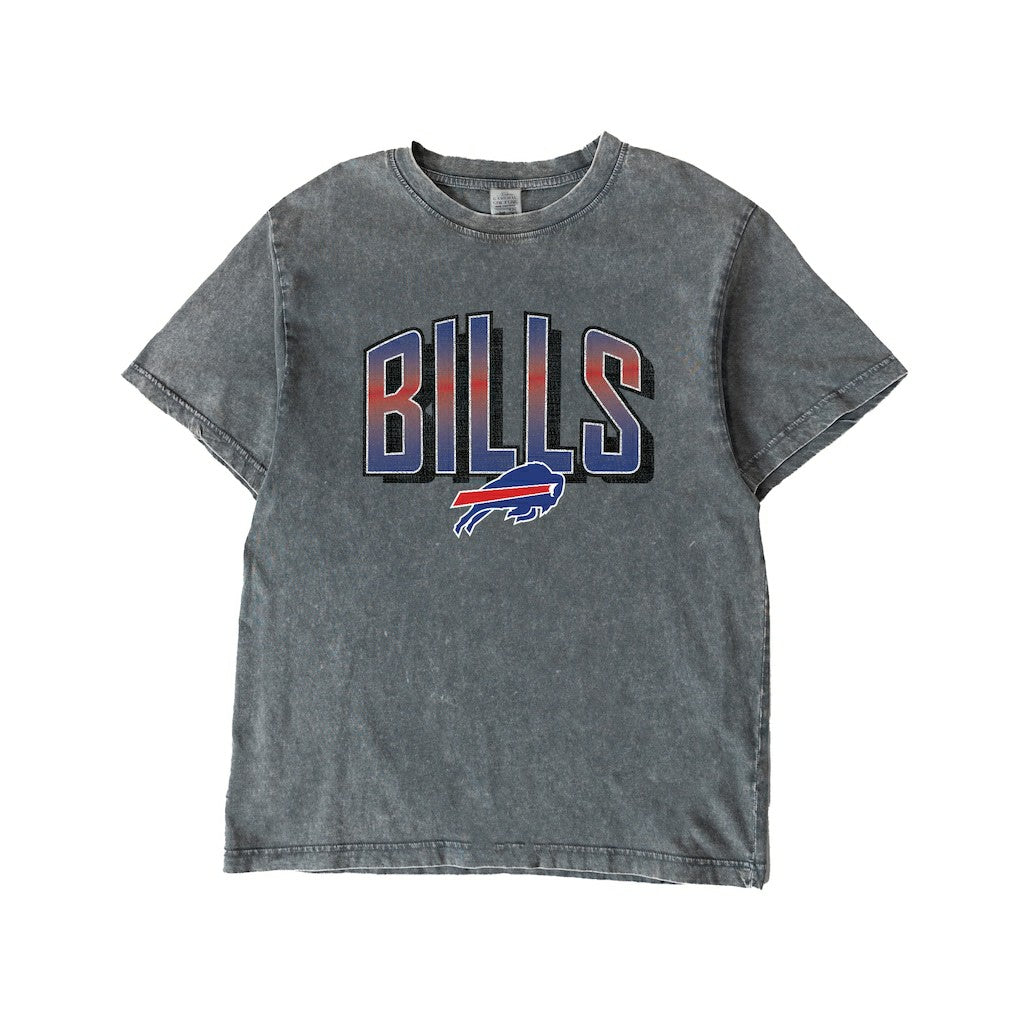 Buffalo Bills Gameday Couture Women's Peak Performance Oversized Snow Wash T-Shirt Gray