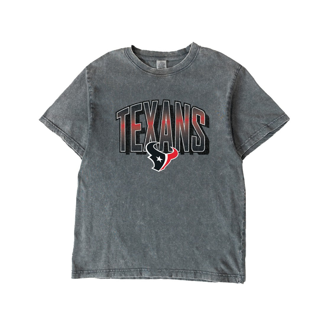 Houston Texans Gameday Couture Women's Peak Performance Oversized Snow Wash T-Shirt Gray