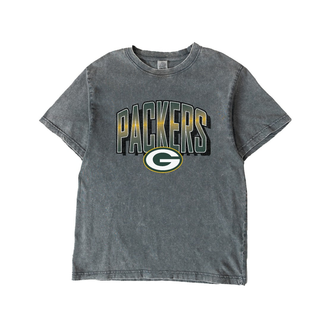 Green Bay Packers Gameday Couture Women's Peak Performance Oversized Snow Wash T-Shirt Gray