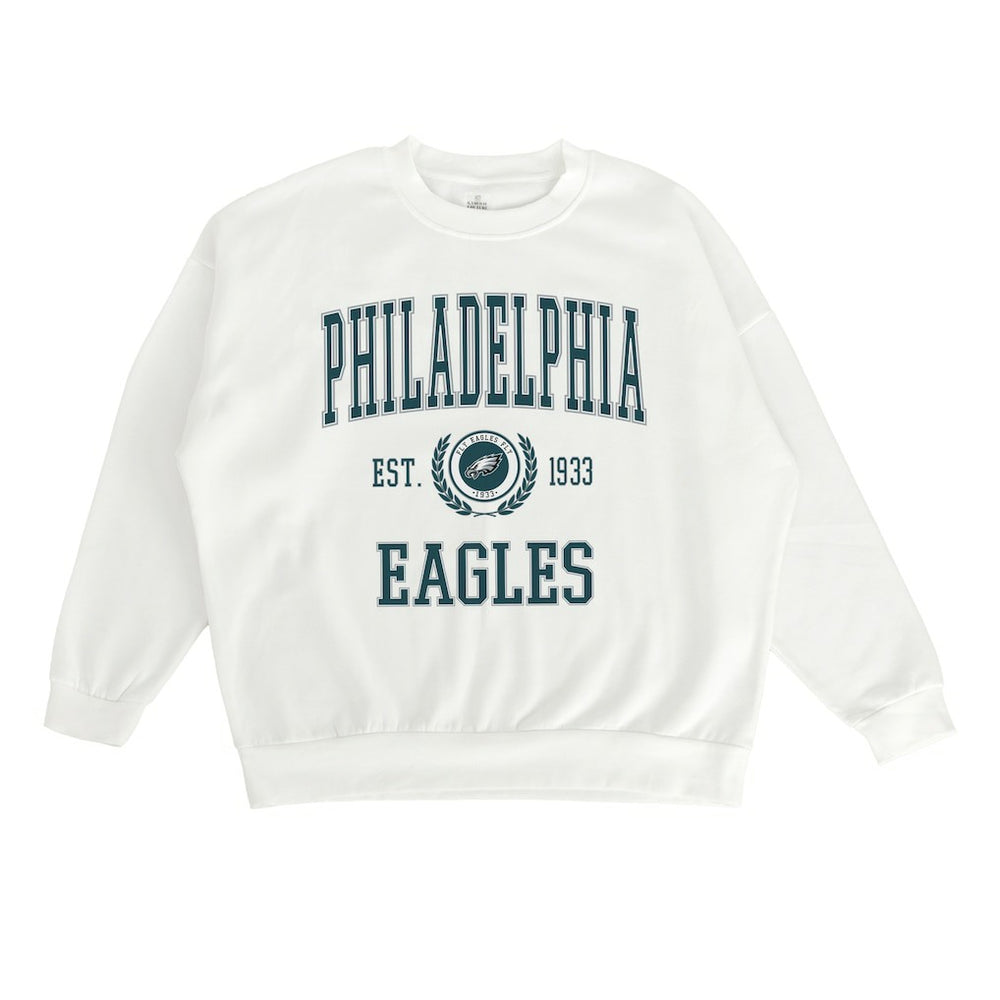 Philadelphia Eagles Gameday Couture Women's Timeless Triumph Premium Fleece Pullover Sweatshirt White