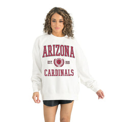 Arizona Cardinals Gameday Couture Women's Timeless Triumph Premium Fleece Pullover Sweatshirt White