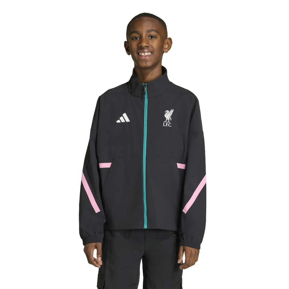 Liverpool Youth 2025/26 Club Anthem Full-Zip Jacket Black