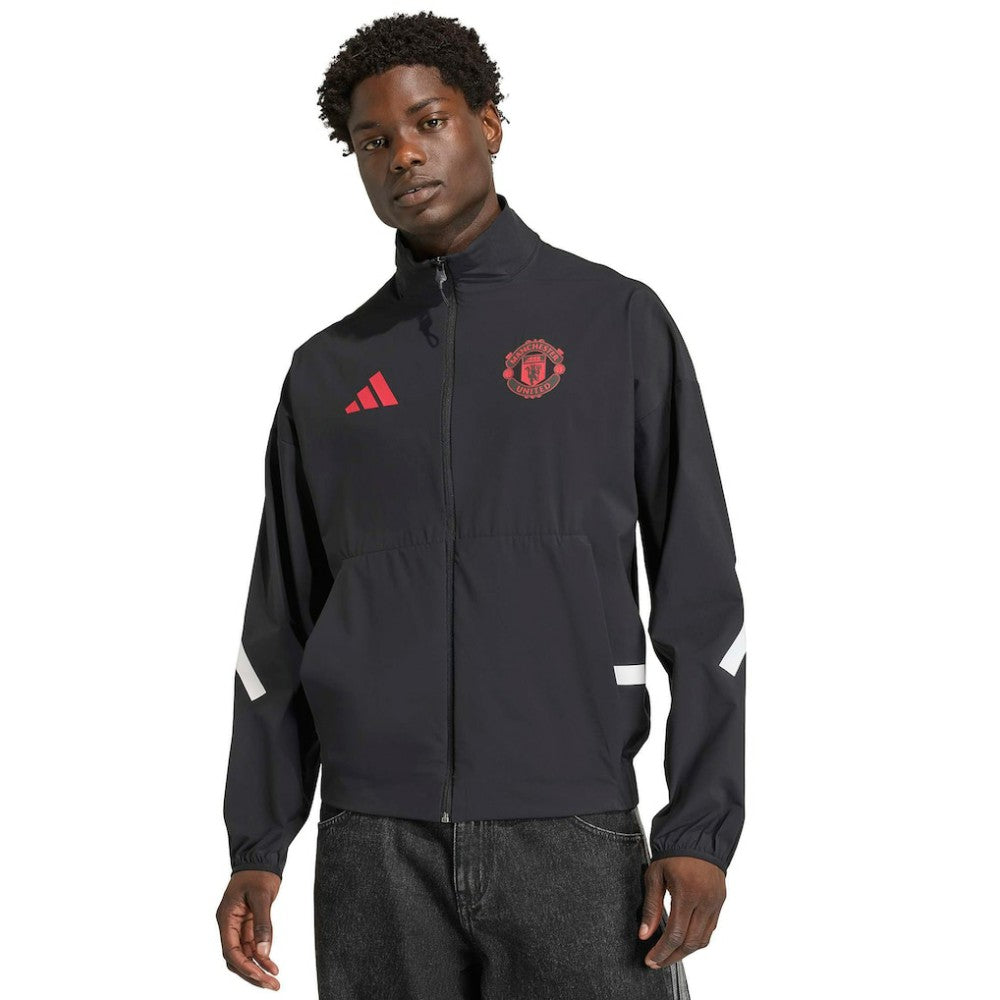 Manchester United 2025/26 Club Anthem Full-Zip Jacket Black